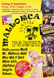 Tickets für Mallorca Party am 09.09.2016 - Karten kaufen